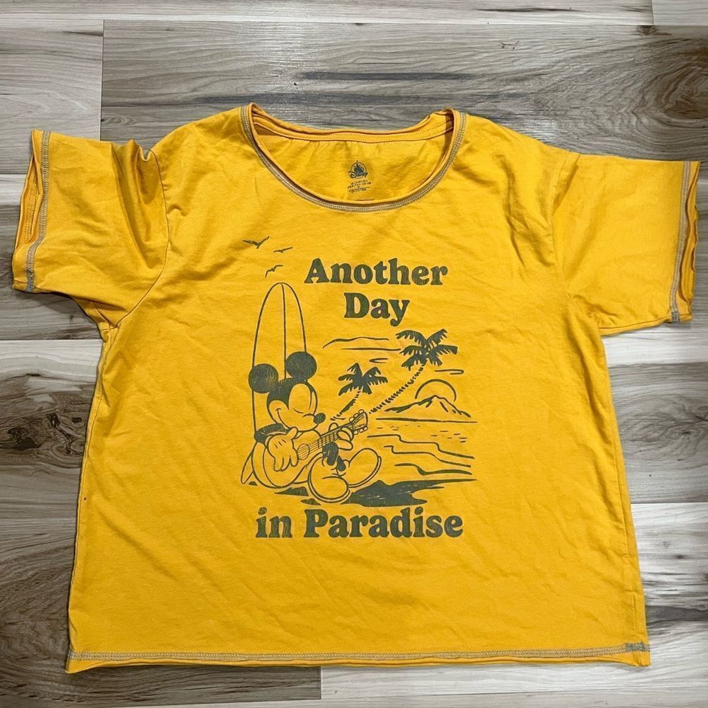 NEW Disney Parks Mickey Mouse Crop Top Women’s Large
